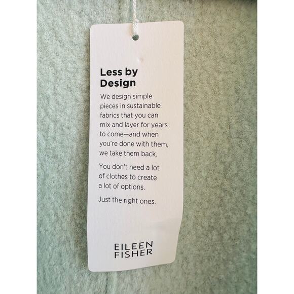 Eileen Fisher Wool Baby Blue Cardigan with pockets Small - Picture 6 of 6